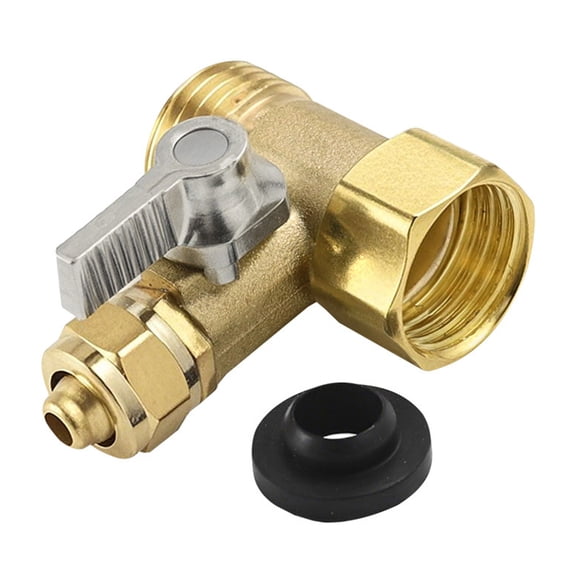 Multi Purpose 3 Way Water Control Valves Strong Brass Triple Port Flows Regulator for Kitchen Bathroom Pipe Upgrades