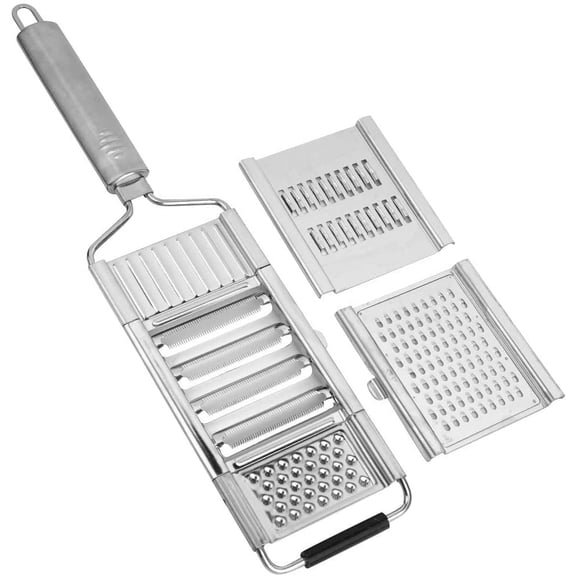 Multi-Purpose 3-in-1 Vegetable Slicer Stainless Steel Grater Peeler suit for Home Kitchen Vegetables Cheese Lemon Shredder Tool