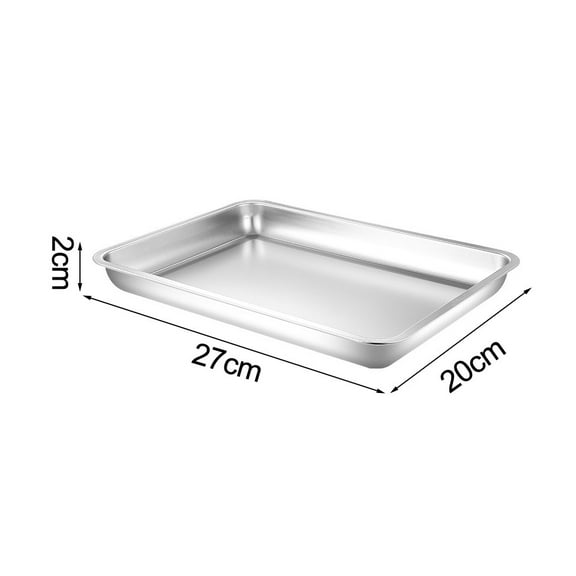 Multi Purpose 304 Stainless Steel Square Tray for Baking and Food Display