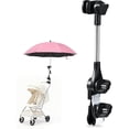 thumbnail image 1 of Portable 360° Adjustable Umbrella Clamp for Stroller, Beach Chair, Camping Seat, and Golf Cart, Universal Fit, Tool-Free Installation, Soft Pads Protect Surfaces, 1 of 5