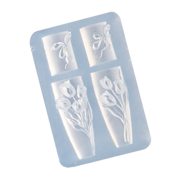 Multi Purpose 3D Floral Nail Tool Tulips Design For Jewelry And Phone Cases