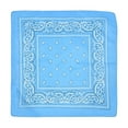 thumbnail image 1 of Multi-Purpose Assorted Bandanas Paisley Cowboy Polyester Headbands(Light Blue,21.3*21.3 inch), 1 of 4