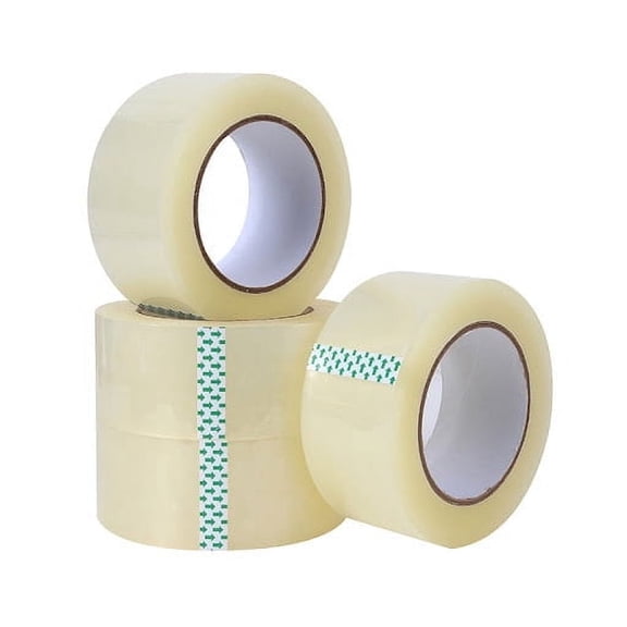 Generic Multi-Purpose BOPP Tape for Sealing and Packaging, Pack of 5, 328 ft x 2.5 in