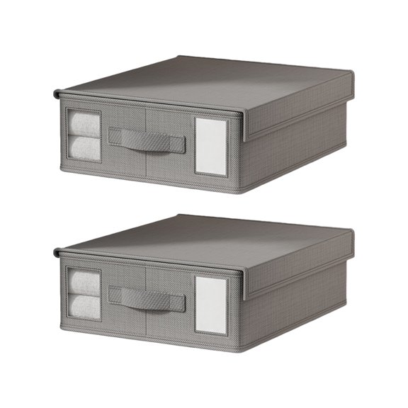 Multi Purpose Bedding Organiser Storage Box For Sheets Duvet Covers Pillowcases With Transparency Front Panel