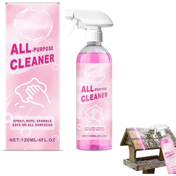 Multi-Purpose Bird Feeder Cleaner Spray, Birdfeeder Cleaner, All-Natural Bird Feeder Cleaner & Protector, Safe Fast Acting Cleaning Solution For Metal Wood Plastic Bird Feeders, Instant Stain (1PC)