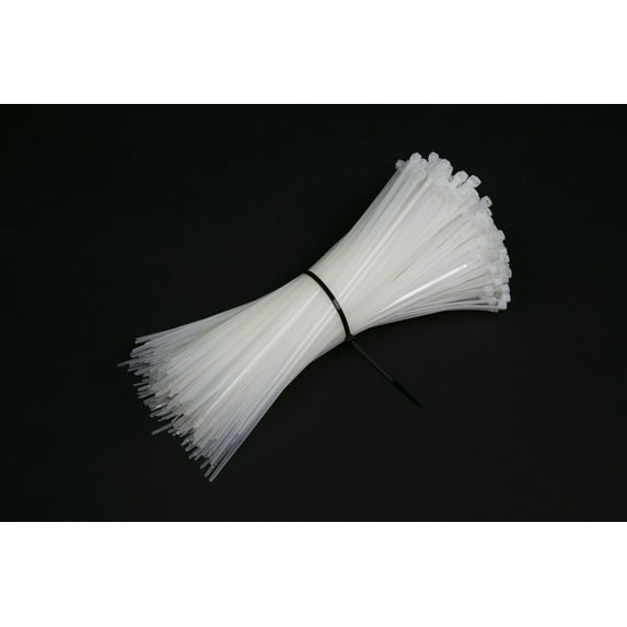 Multi-Purpose Cable Ties, 8 inch Heavy Duty Wire Ties Fastener Wrap for Cable Organizer, Self-Locking, Black/Clear (1000, clear)