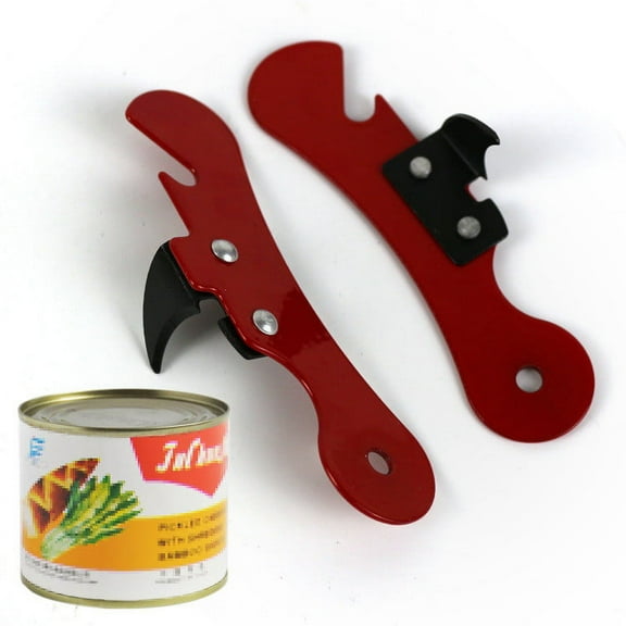 Multi-Purpose Can Opener, 2-in-1 Bottle and Can Opener Compact Durable Kitchen Tool for Beer Soda and Food Cans, Portable Easy-To-Use Opener for Home Kitchen Barbecue Camping