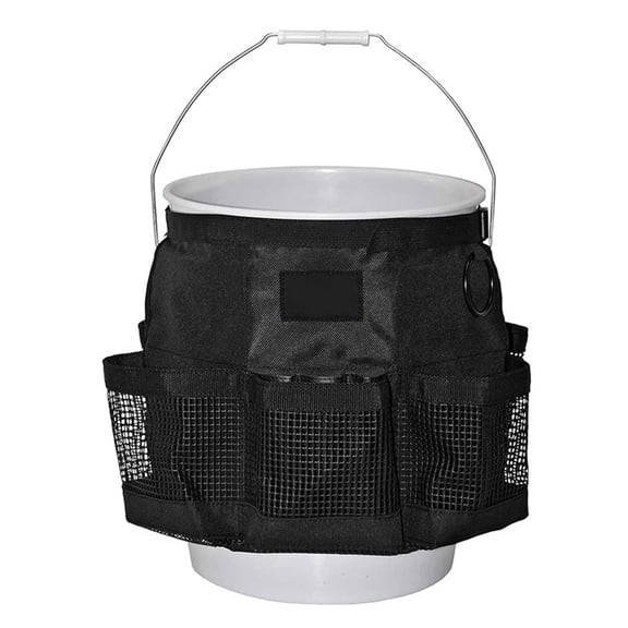 Multi Purpose Car Bucket Wash Tool Organizer Container, Fishing Storage Bag for 5 Gallon Bucket Hiking Camping Cooking Cleaning Garden Fishing Tools Supplier Bag Onlyonly bag