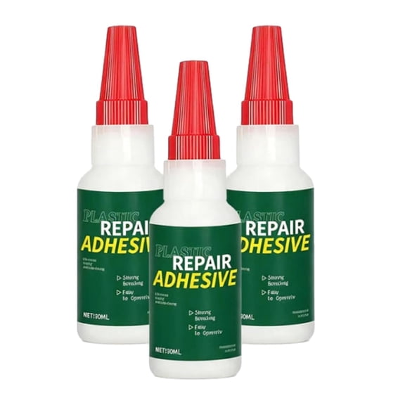 Multi-Purpose Car Bumper Repair Adhesive, Plastic Repair Adhesive, Bumper Repair Glue, Quick-Curing, Easy Car Repair, For Bumper, Plastic Cracks,3PCS