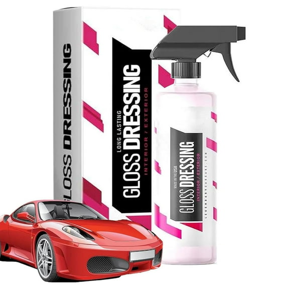 Multi-Purpose Car Shine Dressing for and Tires, Interior Exterior Surface Protectant Spray, Non-Greasy Formula for and