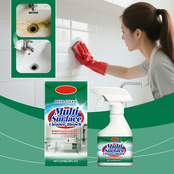 Multi-Purpose Cleaner 237ml, Stain and Odor Remover for Kitchens and Bathrooms, Degreasing and Deep Cleaning Liquid, Safe and Versatile Household Cleaner