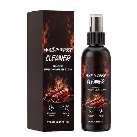 Multi Purpose Cleaner 250ml BBQ Grill Rack Cleaner Heavy Duty Degreaser for Kitchen Home Use Safe on Various Surfaces