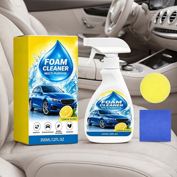 Multi Purpose Cleaner, Car Cleaner Spray Interior Detailer Cleaner, Quick Detailer Spray Cleans And Refresh Car Interiors For All Auto Surfaces For Plastics, Leather & Rubber, Dashboards,Trim In Cars