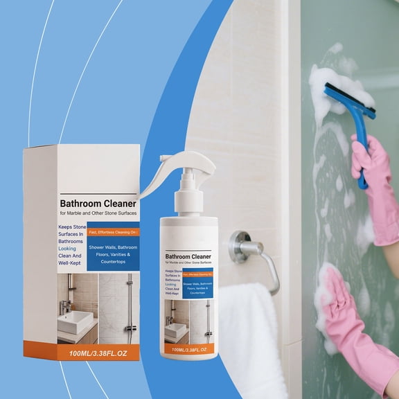 Multi Purpose Cleaner Spray,100ml Bathroom Wall Cleaner,Stain Water Mark Remover,Glass Surface Polish,All In One Cleaner,Shine Enhancer Household Cleaner,Tile Grout Cleaner,Multi Surface Cleaner