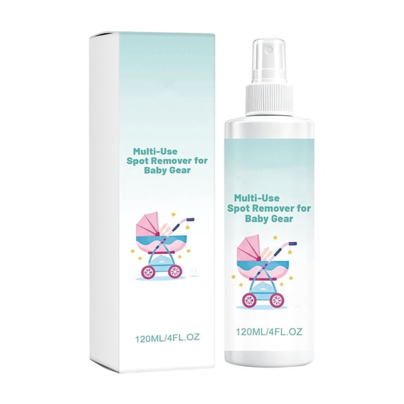 Multi-Purpose Cleaner Spray,Gentle Stain Remover for Strollers,Playpens,Toysand Furniture,4 fl oz No-Rinse Formula for Daily Use