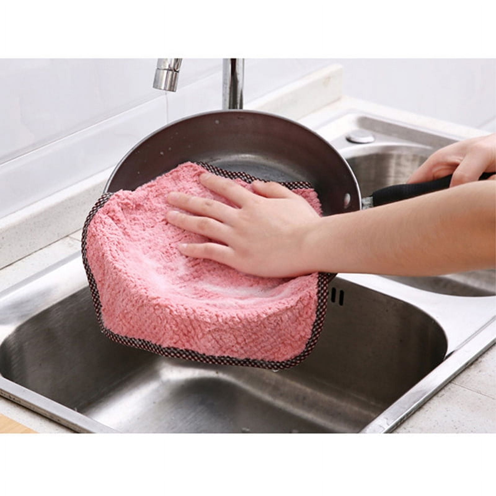 Multi-Purpose Cleaning Cloths - 1/5/10pcs Washcloths Super Absorbent ...