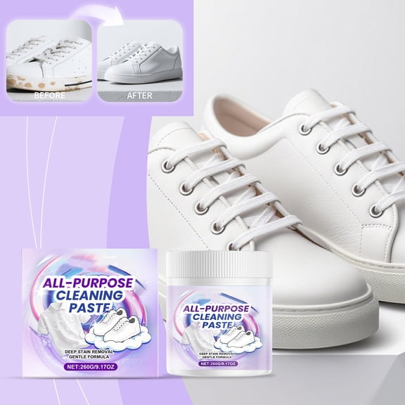 Multi Purpose Cleaning Cream, Household Stain Remover for Clothes Shoes Kitchen, Strong Degreasing Cleaner Paste, Fast Dry No Residue Surface Cleaner for Home Outdoor Use