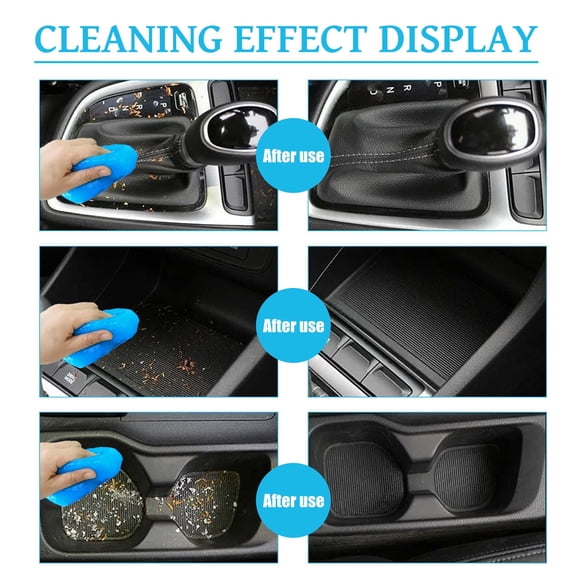 Multi-Purpose Cleaning Gel for Car Interior, Keyboards, and Electronics – Reusable Adhesive for Dust, Dirt, and Debris Removal
