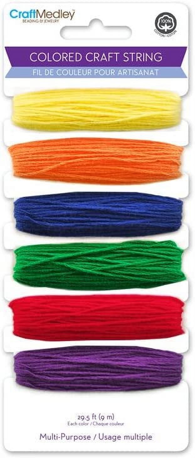 Multi-Purpose Colored Craft String 29.5'-Brights