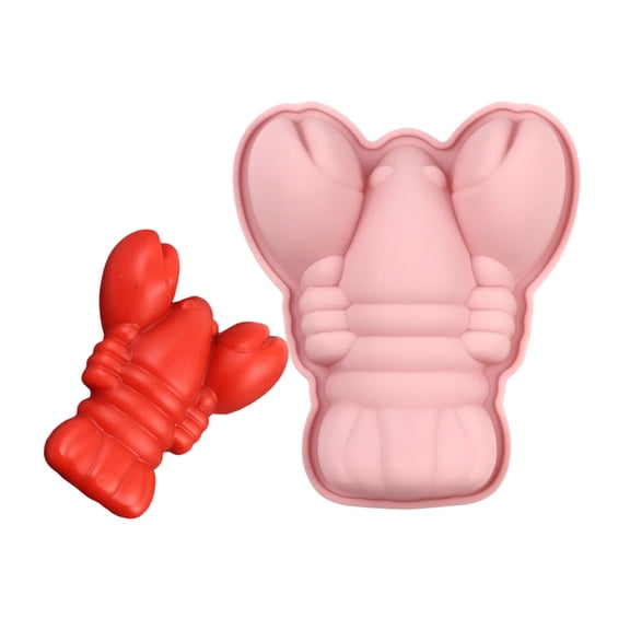 Multi Purpose Crayfish Shape Silicone Mold For Baking Freezing Soap Creation Grade Cartoon Lobster Making Mold