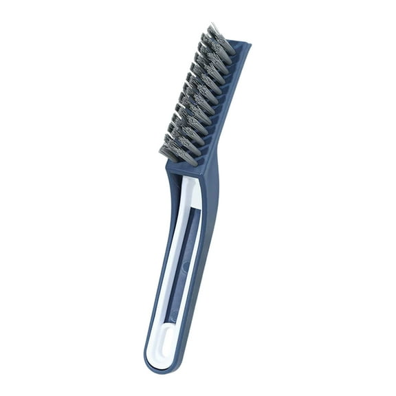 Multi Purpose Crevice Cleaning Brush Window Track Scrubber Tool For Home Keyboard Car Air Vent Blue