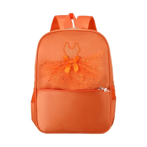 Multi-Purpose Daypack, Dance Backpack, for Back to School, Classroom, Travel and Daily Use, by Cosmug, Orange
