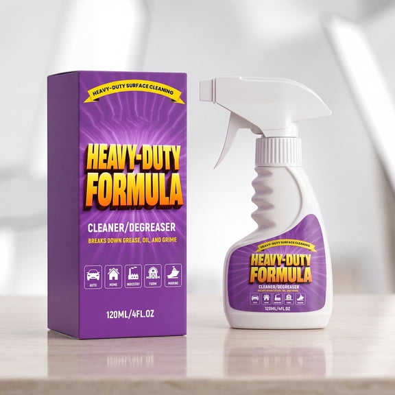 Multi Purpose Degreaser Spray Heavy Duty Grease Oil Stain Remover for Home Kitchen Auto Garage 120ml