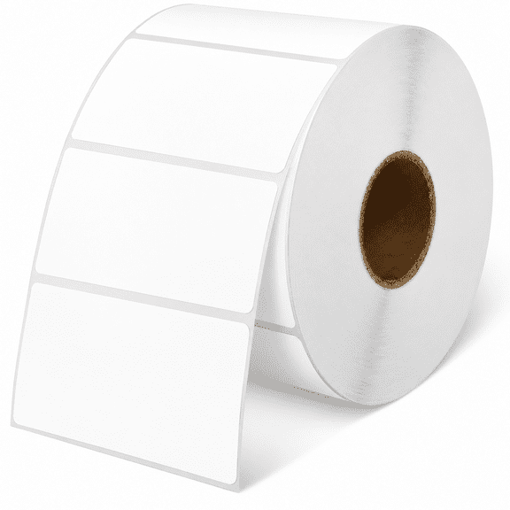 Multi-Purpose Direct Thermal Labels (58mm30mm), Self-Adhesive Thermal Sticker for Address, Barcode, Compatible with Rollo, Zebra, etc, 1 Roll - 1000pcs, White