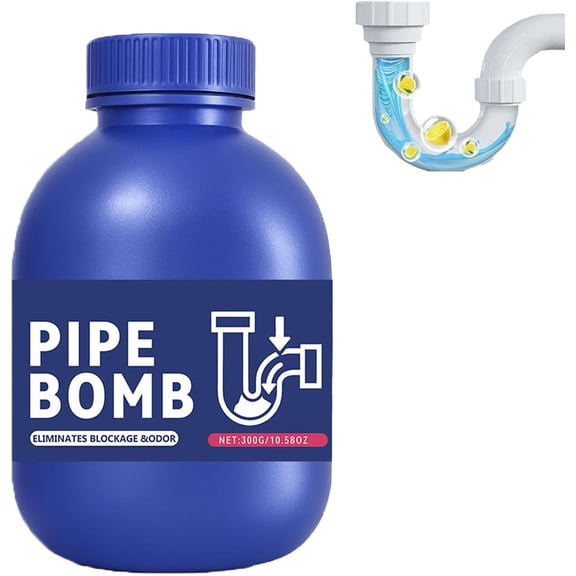 Multi-Purpose Drain Cleaner, 10.6oz Powerful Sink and Drain Cleaner, Professional Strength Pipe Dredging Formula for Kitchen Sinks, Shower Drains, Tubs