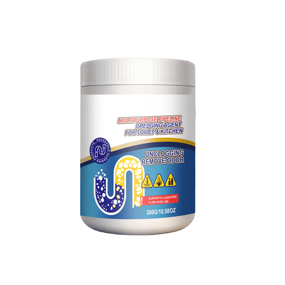 Multi Purpose Drain Unclogger, Clears Hair, Grease & Clogs In Kitchen/Bathroom Drains, Safe For Pipes - Fast-Acting Liquid Formula, Easy-To-Use 1-Piece Bottle, Household