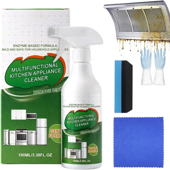 Multi-Purpose Enzyme Foam Cleaner,Powerful Multipurpose Kitchen Appliance Cleaner Spray, Multipurpose Cleaners For Household, Natural Enzyme Formula For Kitchen & Home,1Pc