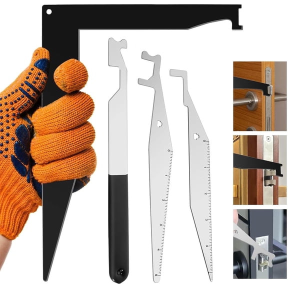 Multi-Purpose Firefighting Tool Set - Made of Spring Steel, Suitable for Firefighters, EMS - Upgraded L-Shape Design for Ruggedness and Durability, with Holes at the Top for Easy Hanging
