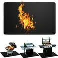 thumbnail image 1 of Multi-Purpose Flame Retardant Fire Mat - Fireplace BBQ Grill Floor Protector, Insulated Spark-Resistant Mat for Indoor Outdoor Use, Defends Floors From Heat & Flames, 60*39in/152*99cm, Black, 1 of 7