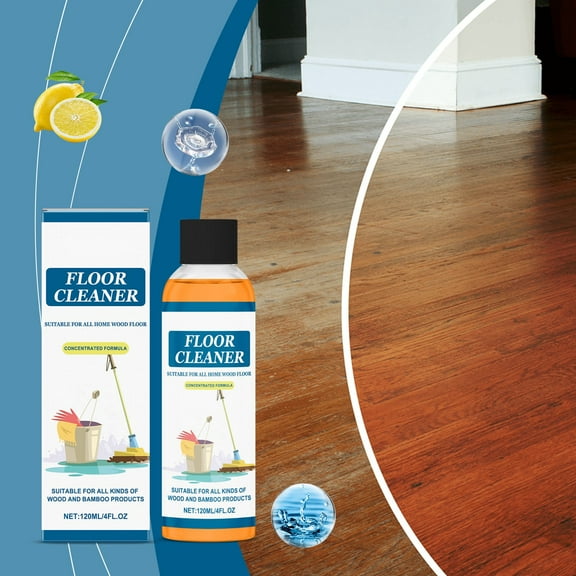 Multi-Purpose Floor Cleaner and Mop Soap, Stain Removal and Decontamination, Maintains Natural Gloss, Gentle and Safe for All Wooden Floors 120ml