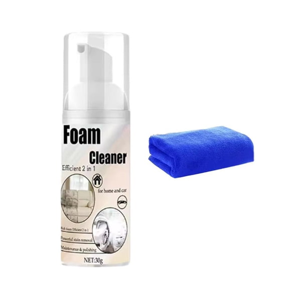 Multi-Purpose Foam Cleaner,30ml Car Interior Foam Refinisher Cleaner,All Around Master Foams Cleaners,Strong Stain Remover for Cars Interior and Kitchen - Shape A