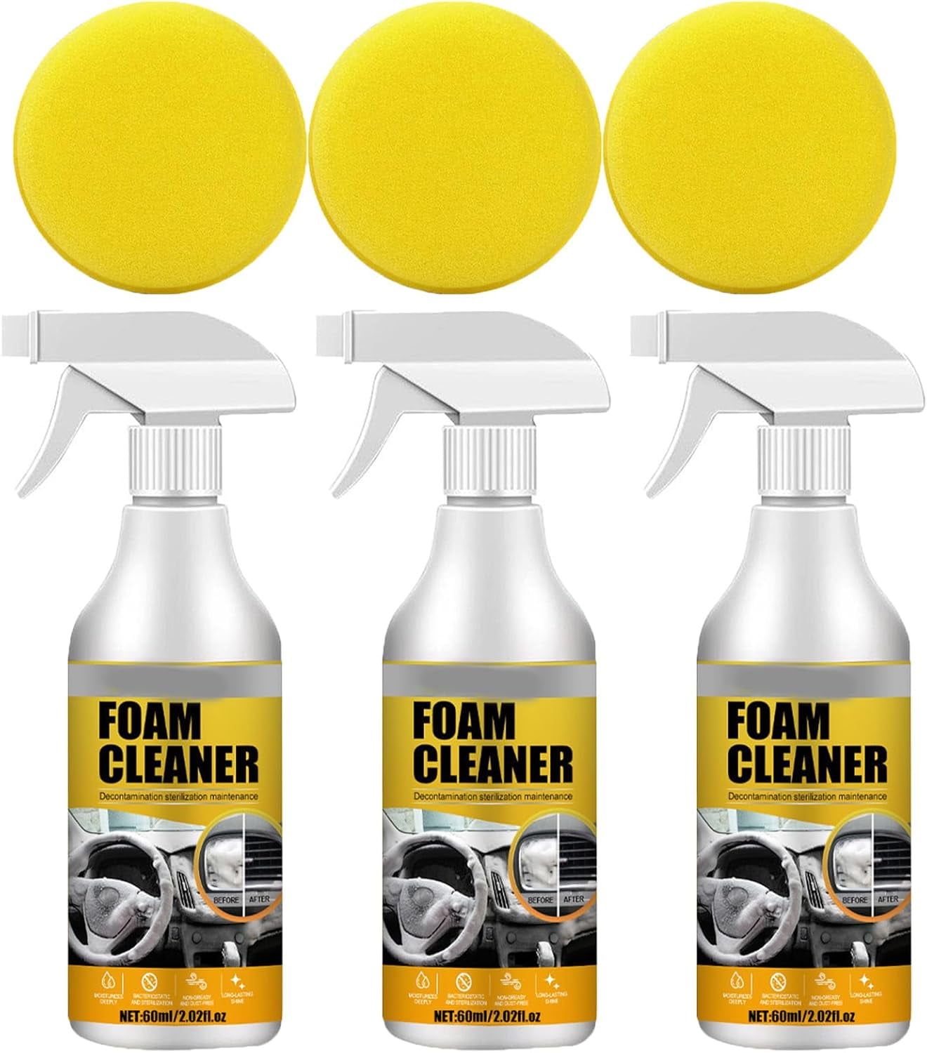 MultiPurpose Foam Cleaner, Homebbc Foam Cleaner, Multi Purpose Foam Spray, Powerful Stain