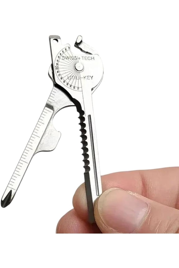Multi-Purpose Folding Tool Keychain Opener Screwdriver Everyday Use 6 In 1 ty Outdoor Rescue Pocket Plier KeyRing