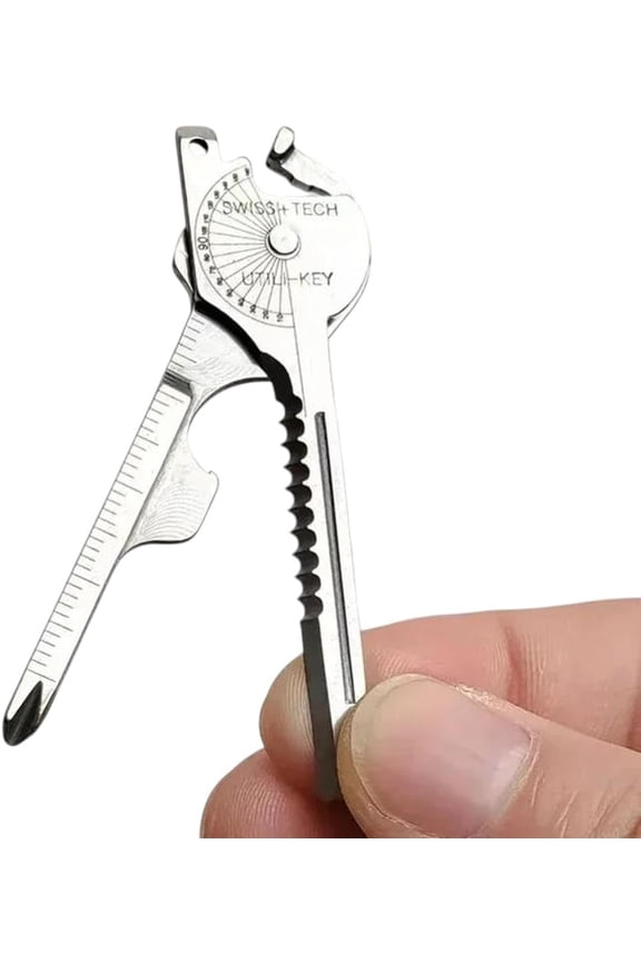 Multi-Purpose Folding Tool Keychain Opener Screwdriver Everyday Use 6 In 1 ty Outdoor Rescue Pocket Plier KeyRing