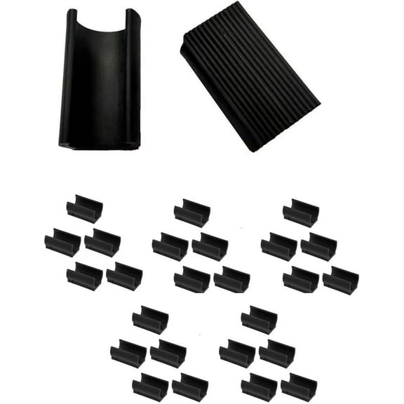 Multi-Purpose Furniture Protector: U-Shaped Foot Pads, Glide Covers, Chair & Bar Stool Floor Protectors,Anti Slip Furniture Pads, Non Skid Grippers (25Pcs)