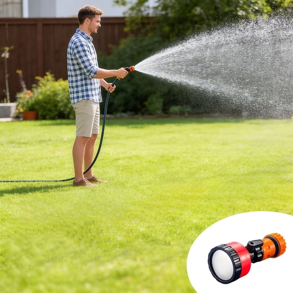 Multi-Purpose Garden Hose Nozzle, High Pressure 7-Mode Spray Head for Watering Plants & Lawn Care