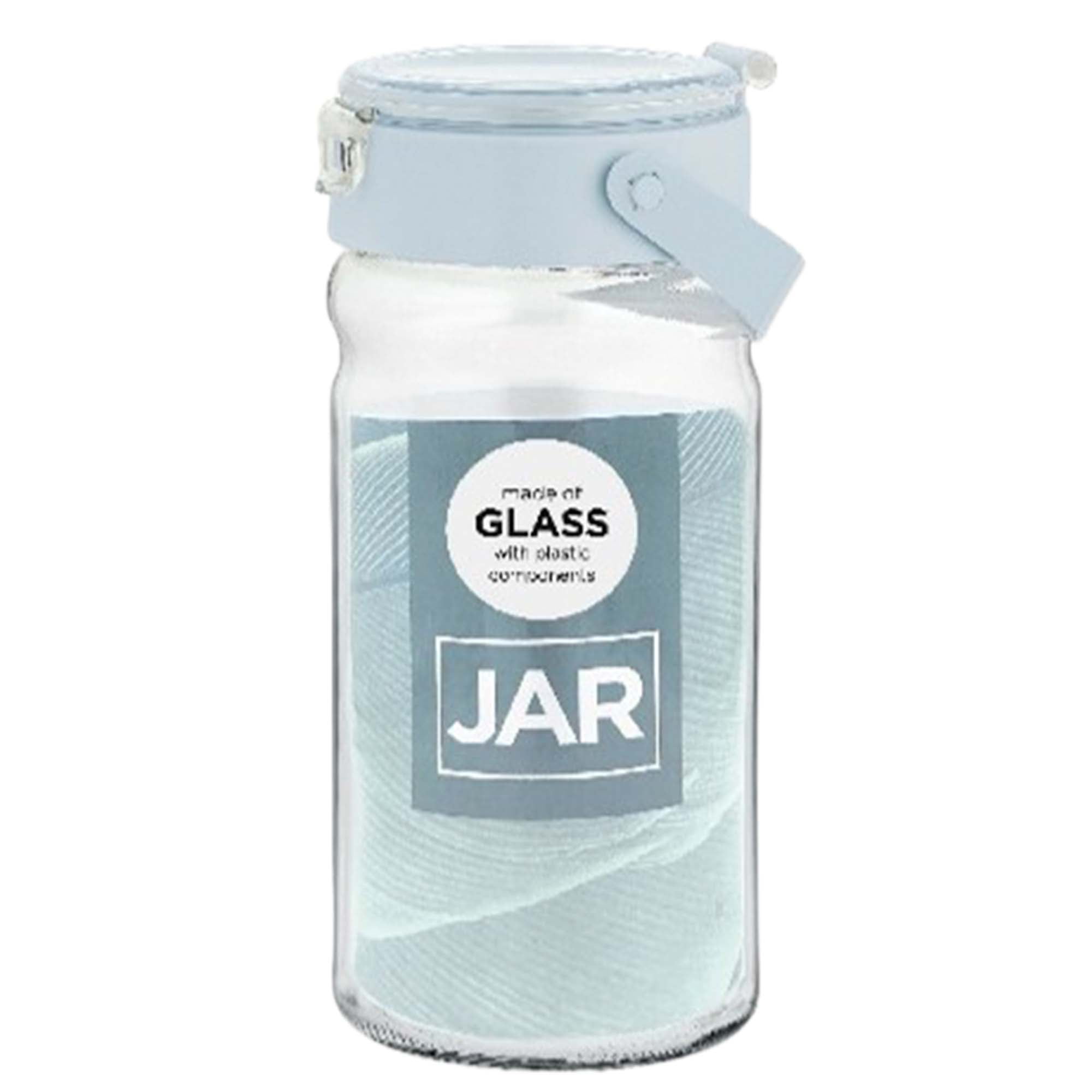 Multi-Purpose Glass Mason Jar with Flip Top Lid for Pickles and Spices,  Large Mason Jars Wide Mouth with BPA-FREE Plastic Lids for Jam and  Fermenting