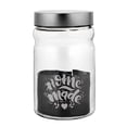 thumbnail image 1 of Multi-Purpose Glass Mason Jar with Metal Lid for Spices, Pickles, Mason Jars Wide Mouth with Airtight Lids for Fermenting, Canning, 47.5 Oz, 1 of 3