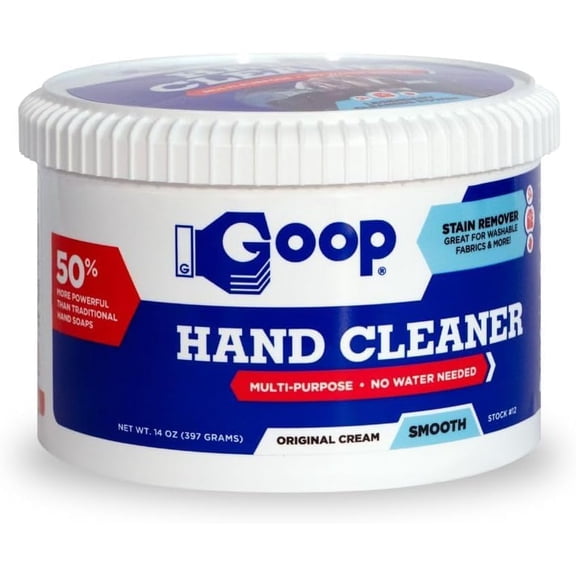 Multi-Purpose Hand Cleaner- Waterless Hand Degreaser, Laundry Stain Remover - NonToxic and Biodegradable Cleaner Remove Dirt, Oil, Paint, Ink, and Clothes Stains Original, 14oz Pack of 1
