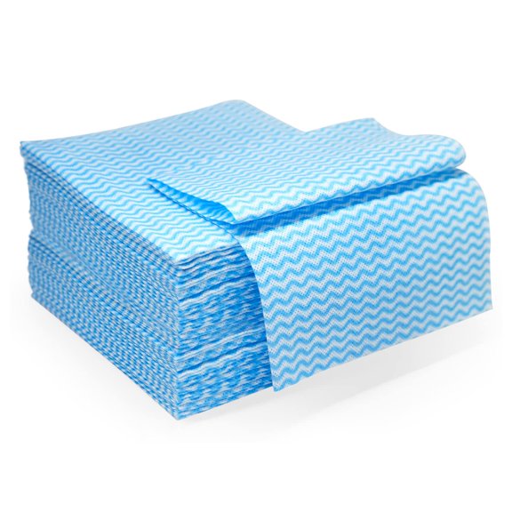 Multi-Purpose Heavy Duty Disposable Dish Cloths – Paper Towels Alternative, Quick-Dry Reusable Cleaning Wipes for Kitchen, 14.2 x 15.7 Inch, Available in Blue-75, Pink-25, Blue-25, and Red-75