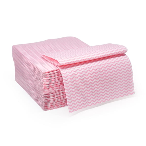 Multi-Purpose Heavy Duty Disposable Dish Cloths – Paper Towels Alternative, Quick-Dry Reusable Cleaning Wipes for Kitchen, 14.2 x 15.7 Inch, Available in Blue-75, Pink-25, Blue-25, and Red-75