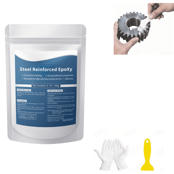 Multi-Purpose High Strength Repair Putty Adhesive, Heavy Duty Bonding Compound Suitable for Plastic, Metal, Ceramic, Wood, Tile and Glass Material Fixing