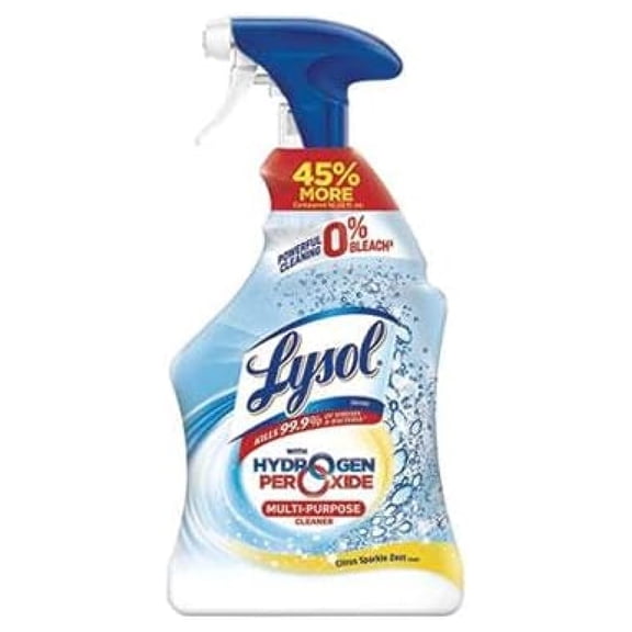 Multi-Purpose Hydrogen Peroxide Cleaner, Citrus Zest, 32 Oz Trigger Spray Bottle, 9/Carton