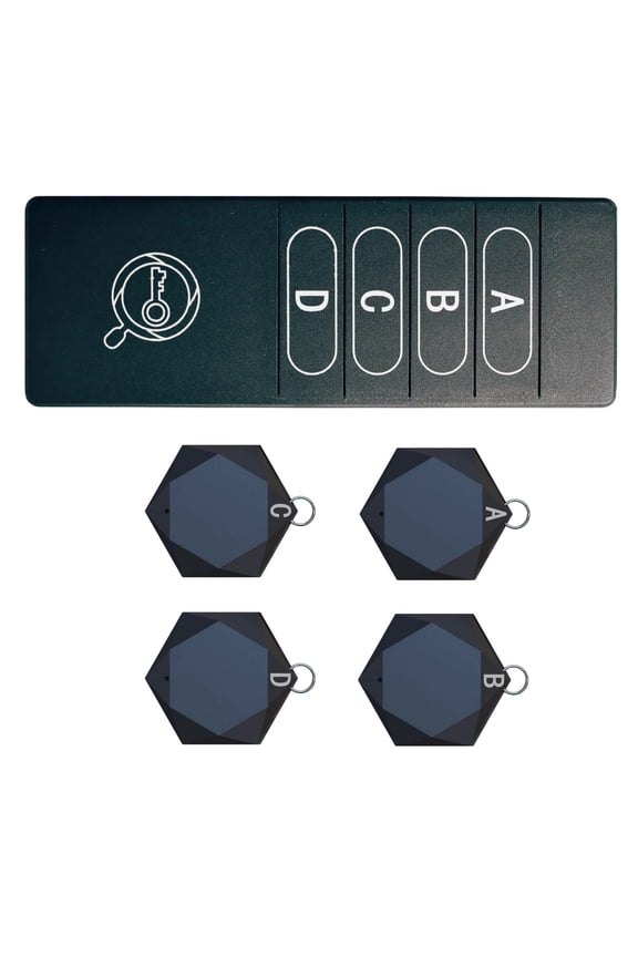 Multi-Purpose Item Tracker Stickers and Key Rings, Great for Kids and Pets Accessory