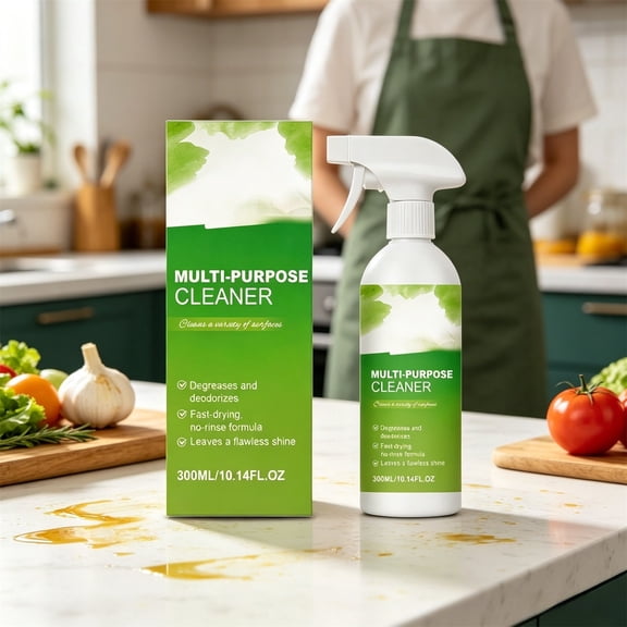 Multi-Purpose Kitchen Grease Cleaner Spray With Degreasing Power For Stove Tops Tiles And Cooktops Plastic 300ml 1 Count