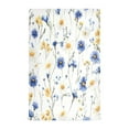 thumbnail image 1 of Multi-Purpose Kitchen Towels 28x18 Inch Dishcloths with Hanging Loop Decorative and Practical Towels for Kitchen, Dining Blue and Yellow Wildflowers, 1 of 7